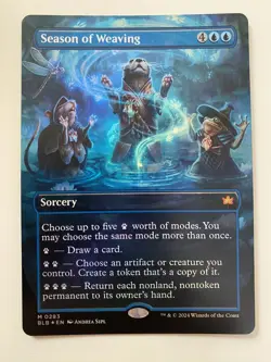 Season Of Weaving (0283) *FOIL BORDERLESS* Bloomburrow MT/NM MTG - Image 1
