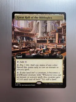 Great Hall Of The Biblioplex - 361 - MTG: Secrets of Strixhaven - Extended Art - Image 1