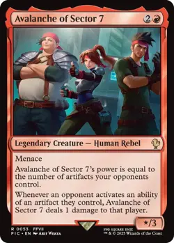 MTG Avalanche of Sector 7 (Surge Foil) 53 Commander: FINAL FANTASY Magic - Image 1