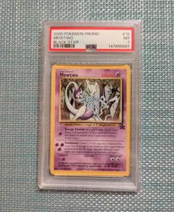 2000 Pokemon Mewtwo Black Star Promo PSA 7 - Image 1