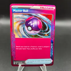 Master Ball 153/162 Pokemon Card - SV05: Temporal Forces - NM - Image 1