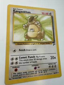 Pokemon Card Kangaskhan 26/130 Base Set 2 Non-Holo Rare, WOTC 1999-2000 LP - Image 2