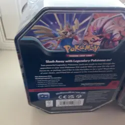 Pokemon Slashing Legends EX Tins Zacian Koraidon Sealed Tins, Set of 2 - Image 5