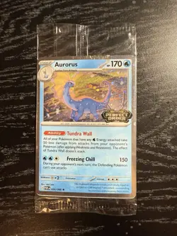 Pokemon Aurorus Stamped Promo Holo 024/088 Me03 Perfect Order SEALED - Image 1