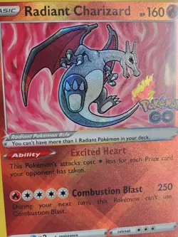 Radiant Charizard 011/078 - Pokemon GO - Pokemon TCG - NM - Image 2