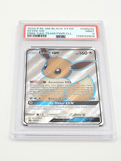 2020 Pokemon SM Black Star Eevee GX #SM242 Promo Tag Team Power Collection PSA 9 - Image 2
