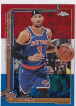 2025-26 Topps Chrome - Josh Hart #160 Red White & Blue Refractor - Image 1