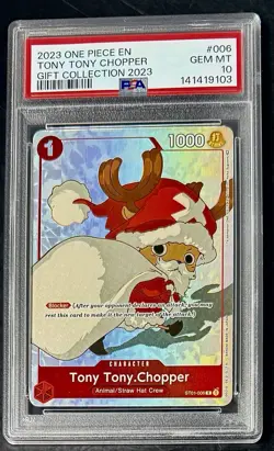 PSA 10 One Piece ST01-006 C Tony Tony.Chopper - EN - Foil - 2023 Gift Collection - Image 1
