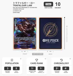 TAG 10 - Trafalgar Law OP05-069 SR [One Piece - Awakening New Era] Japanese - Image 3