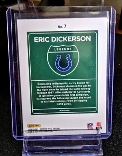 2024 PANINI DONRUSS OPTIC DOWNTOWN LEGENDS PRIZM #7 ERIC DICKERSON COLTS - Image 2