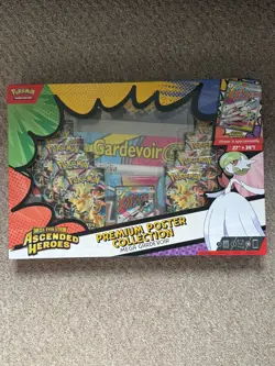 Pokemon Ascended Heroes Premium Poster Collection MEGA GARDEVOIR New In Hand UK - Image 1