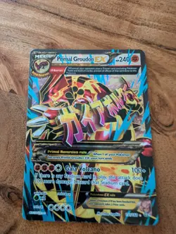 Pokemon Card - Primal Groudon EX 151/160 Full Art Holo Rare - XY Primal Clash - Image 1