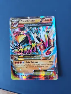 Pokemon TCG Primal Groudon EX Primal Clash Holo Card 86/160 2015 - Image 1