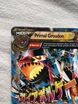 Pokemon Mega Primal Groudon EX Card XY Primal Clash 86/160 Jumbo - Image 4