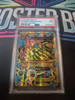 PSA 9 PRIMAL GROUDON EX 97/98 | Ancient Origins Full Art Graded Pokemon Card - Image 1