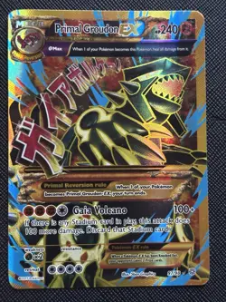 Pokemon Card - Ancient Origins Primal Groudon EX Full Art 97/98 Played! - Image 1