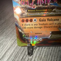 Pokemon Primal Groudon EX Holo Rare Art TCG Card 86/160 Primal Clash 2014 LP - Image 4