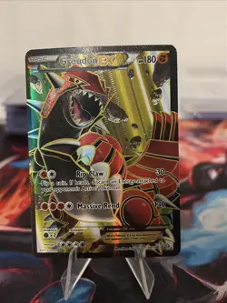 Pokemon TCG Groudon-EX Primal Clash Holo Card 150/160 Full Art Ultra Rare NM! - Image 1