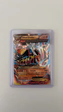 Pokemon TCG Primal Groudon-EX Holo Rare Card Primal Clash 86/160 - Image 1