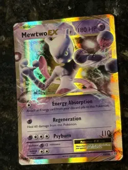 Pokemon TCG Evolutions Mewtwo EX Ultra Rare Holo Card 52/108 - Image 1