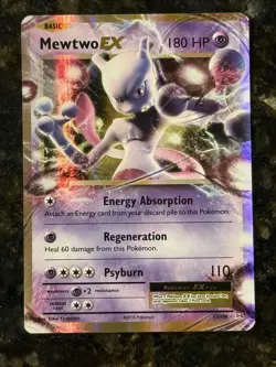 Pokemon TCG Evolutions Mewtwo EX Ultra Rare Holo Card 52/108 - Image 2