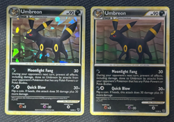Pokemon Umbreon Undaunted 10/90 Cracked Ice Holo & Non-Holo 2 Card Lot - NM - Image 2