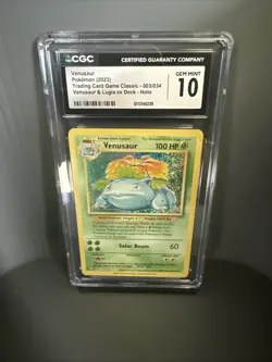 2023 Pokemon TCG Classic Venusaur Holo Card 003/034 CGC 10 Gem Mint - Image 1