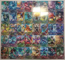 Lot of 40 Japanese Kamen Rider Battle: Ganbarizing Rare Card Set - Image 1
