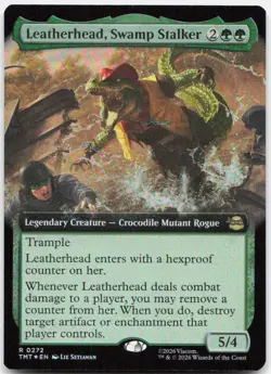 Leatherhead, Swamp Stalker (Extended Art) *Foil* TMT 272 NM - Image 1