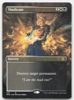 Vindicate (Borderless) 322 Rare Modern Horizons 2 Magic: The Gathering Near Mint - Image 1