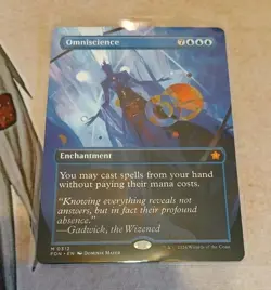 Omniscience Borderless Foundations MTG MINT🔥 - Image 1