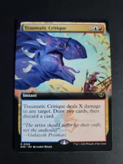 Traumatic Critique (Extended Art) Rare MTG Secrets of Strixhaven - Image 1
