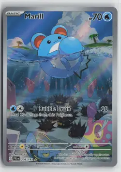 Marill 204/193 Illustration Rare Paldea Evolved Pokemon NM - Image 1