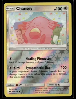 Pokemon TCG SM - Lost Thunder #152/214 Chansey REVERSE HOLO - Image 1