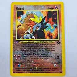 Entei Reverse Holo 34 - WOTC Black Star Promo - Pokemon TCG - MP - Image 1