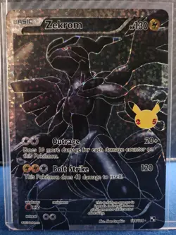 Pokemon Reshiram & Zekrom Full Art Holo Celebrations Classic Collection - Image 4