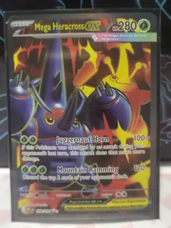 Mega Heracross EX 108/094 Phantasmal Flames SR Full Art Pokemon TCG - NM - Image 1