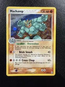 Pokemon Machamp EX TCG Hidden Legends 9/101 Holo With Swirl🌀 LP - Image 1
