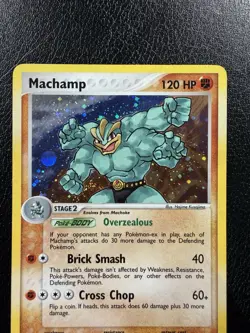 Pokemon Machamp EX TCG Hidden Legends 9/101 Holo With Swirl🌀 LP - Image 2