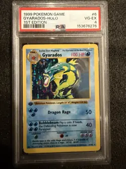 1999 Pokemon 1st Edition Base Set Shadowless Gyarados PSA 4 Holo Rare Vintage - Image 2