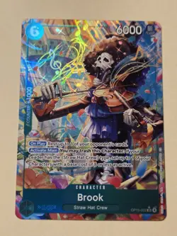 One Piece CCG - Brook Alt Art OP15-032 SR* Adventure On Kamis Island English - Image 1