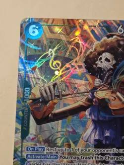 One Piece CCG - Brook Alt Art OP15-032 SR* Adventure On Kamis Island English - Image 3