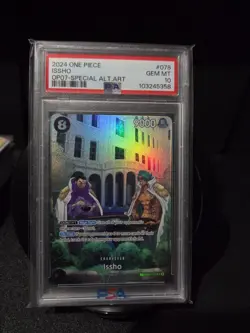 2024 One Piece ISSHO OP07 SP Alternate Art OP03-078 PSA 10 Gem Mint! - Image 1