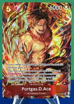 One Piece CCG Portgas D. Ace ST15-005 - Illustration Box Vol 5 Promo - NM - Image 1