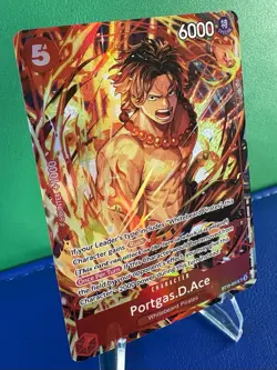 One Piece CCG Portgas D. Ace ST15-005 - Illustration Box Vol 5 Promo - NM - Image 2