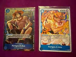 One Piece TCG Portgas D. Ace Promo - P-074 Fiery + Gold Sitting Special - Image 1