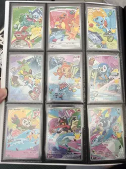 2026 Pokemon First Partner Illustration Collection Series 1 Complete 9 Card Set - Image 1