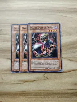 Yu-Gi-Oh! - Malice Doll Of Demise 3X - Complete Playset Of Common Cards - Image 1
