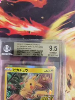 Pokemon Card Pikachu XY Sword Shield Promo Holo Stamp Japanese BGS Beckett 9.5 - Image 4