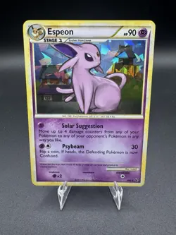 Espeon 2/90 2010 Undaunted Set Pokemon Card TCG Cracked Ice Holo Exclusive LP - Image 1
